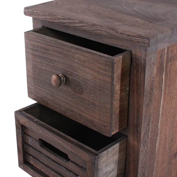 Kommode laatikolla 4 laatikkoa 74x30x25 cm vintage ruskea 04_0006536 kastanj