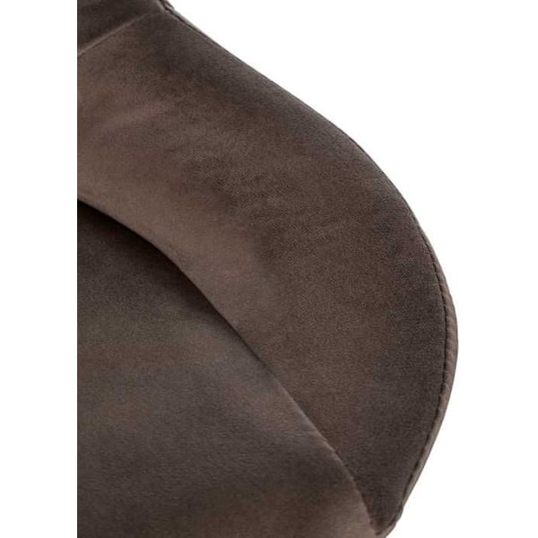 Barstol x1 med drejelig og justerbar fodstøtte i sort velour og metal TDB10816 Metall