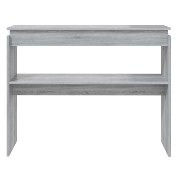 Praktisk konsolbord med hylla 102 x 30 x 80 cm grå ingenjörsträ DEC032212 kastanj