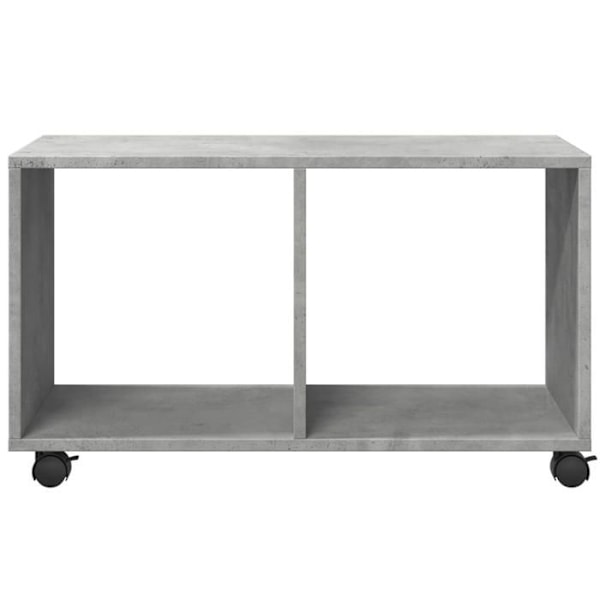 Pyörillä varustettu lisäkaluste säilytystiloilla 72 x 33 x 42,5 cm harmaa höyrypuu DEC031389 kastanj