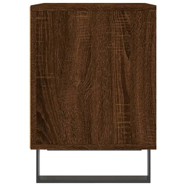 Sæt med 2 natborde med åbent rum 40 x 35 x 50 cm ingeniørtræ brun og metal DEC035184 kastanj
