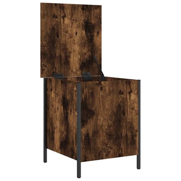 Bänk bänk taburettisäilytys 40 x 42,5 x 50 cm insinööripuuta savutamme väri DEC024717 kastanj