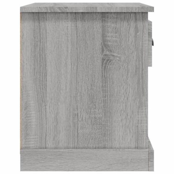 2 kpl yöpöytiä laatikolla ja avoimella osastolla 39 x 39 x 47,5cm harmaata puuinsinöörityötä DEC035657 kastanj