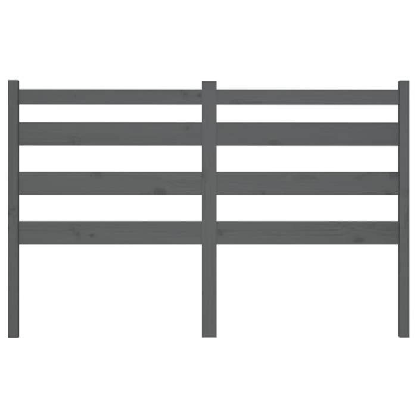 Hovedgavl til seng soveværelse møbel 166 x 4 x 100 cm grå fyrretræ TDL0203381