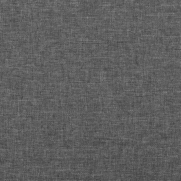 Hovedgærde til seng, soveværelse møbel med sidekant 103 x 16 x 78/88 cm mørkegrå stof TDL0205063 Grå