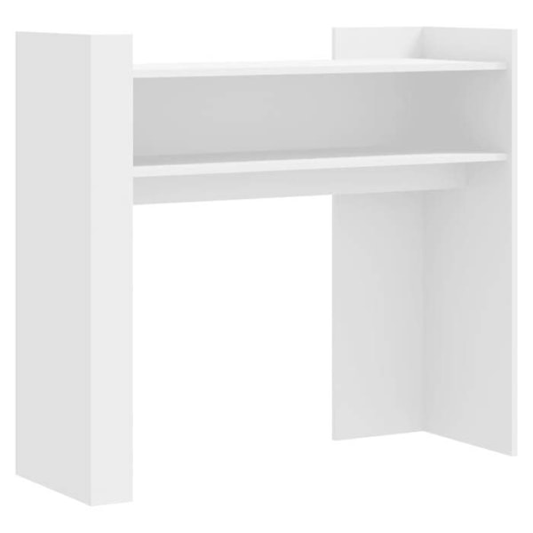 Praktisk avlastningsbord för en organiserad entré 100 x 35 x 90 cm i vitt ingenjörsträ DEC031681 Vit