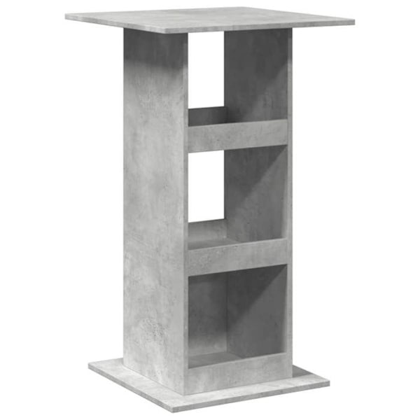 MultifunktioneltSidebord 60 x 60 x 102 cm med opbevaring i grå ingeniørtræ DEC036333 kastanj