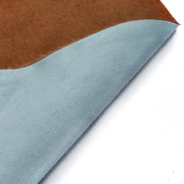 Matta - Konstläder - Brun och vit - 150x170 cm - Rektangulär - Inomhus Brunt och vitt