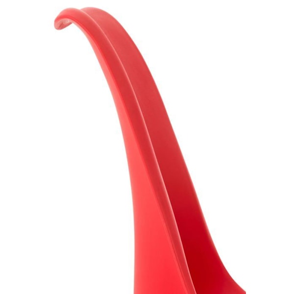 Set om 4 stolar för matplats, kök eller kontor i plast och syntetiskt material, röd med ben i trä 10_0000968 kastanj