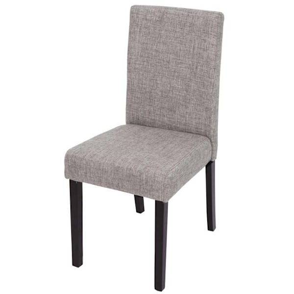 Stol för matsal i ljusgrått tyg - Modern design