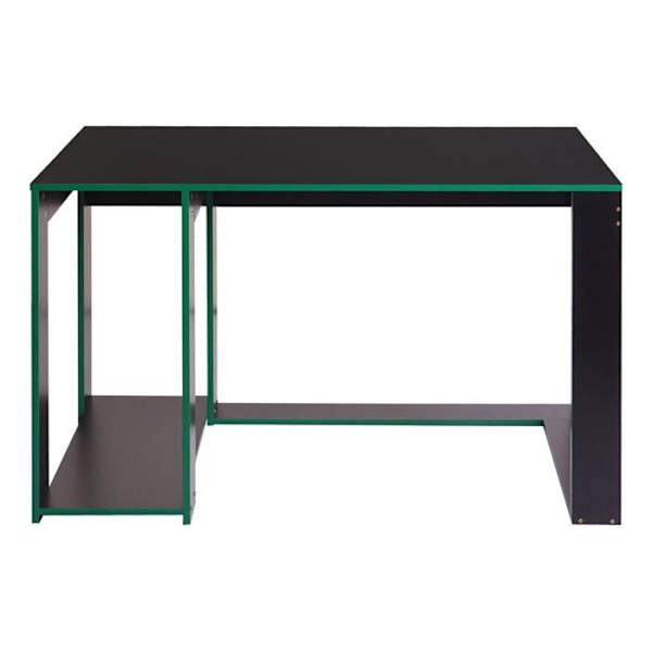 Toimistopöytä tietokoneelle 120 x 60 x 76 musta vihreä MDF-organisaatioon