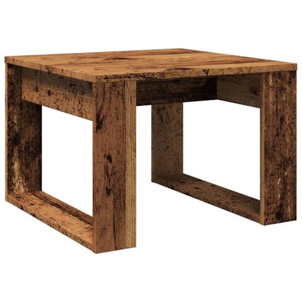 Sidetable bord 50 x 50 x 35 cm brun ingeniørtræ DEC032546 kastanj