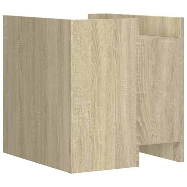 Natteland med skuffer 45 x 50 x 50 cm ingeniørtræ farve eg DEC033882 kastanj