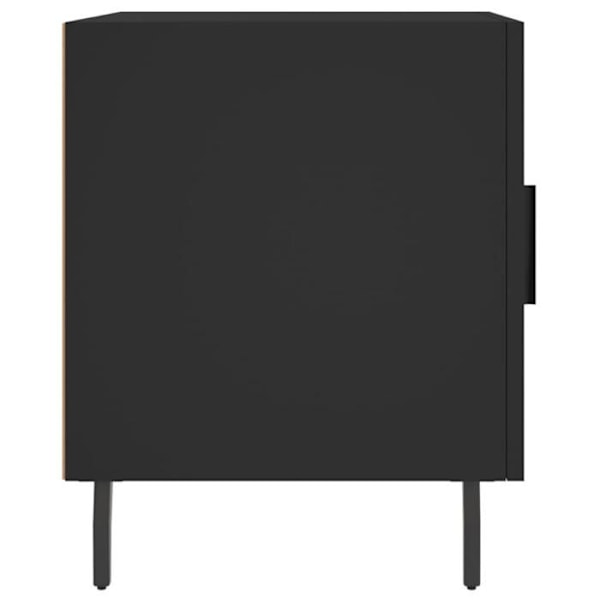 Natteskab med skab med dør 40 x 40 x 50 cm sort ingeniørtræ DEC034465 kastanj
