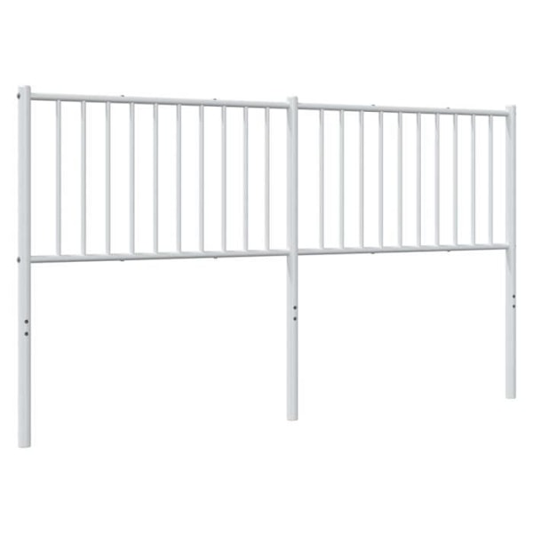 Hovedgærde til seng, soveværelse, møbel 160 cm, hvid metal TDL0202471