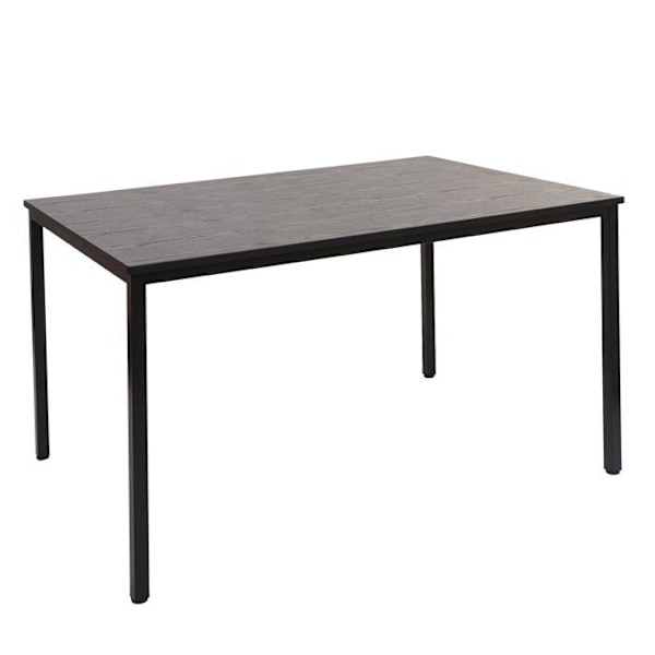 Skrivbord för dator 120x80cm i MDF med ekutseende och svart stål 04_0001391 Svart