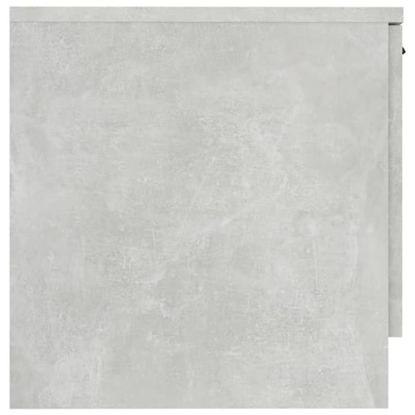 Sæt med 2 natborde med skabsrum med dør 40 x 39 x 40 cm grå ingeniørtræ DEC035388 kastanj