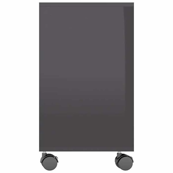 Konsolbord med hjul 70 x 35 x 55 cm grå ingeniørtræ DEC032447 kastanj