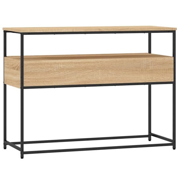 Toimiva ja tyylikäs konsolipöytä 100 x 40 x 75 cm, valmistettu teknisestä puusta ja metallista DEC031920 kastanj