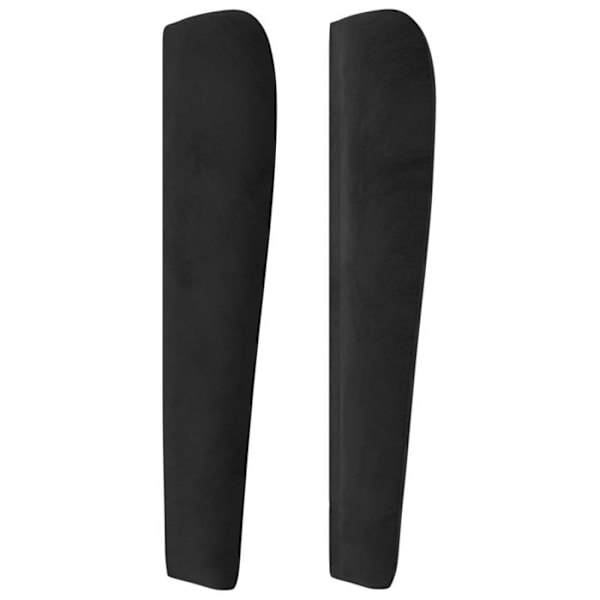 Huvudgavel - Ej specificerad - 83x23x118/128 cm - Svart sammet - Klassisk stil - Öron Svart