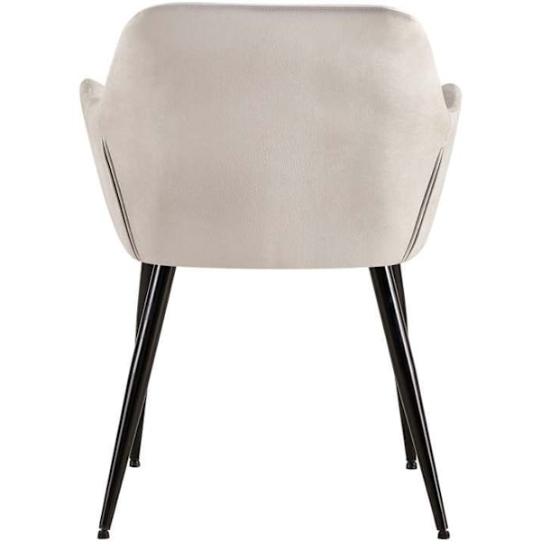 Sæt med 2 retro design spiseborde med dekorative syninger i firkanter, sæde i lysegrå velour 10_0001536 Grå