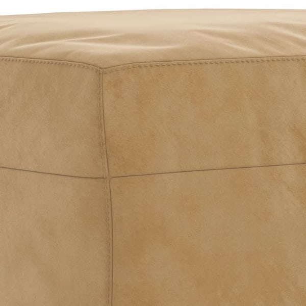 Fotpall för säng 70 x 55 x 41 cm i brun sammet DEC030445 Flerfärgad
