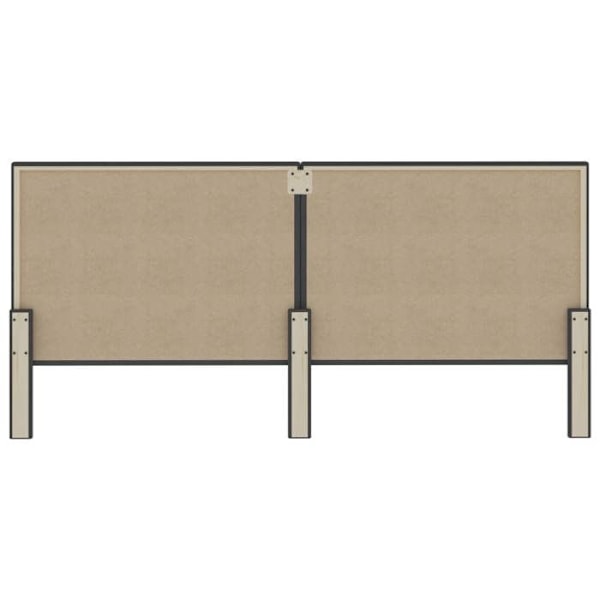Hovedgavl - TDL - 200 x 200 cm - Mørkegrå stof - Elegance - Chic Mörkgrå