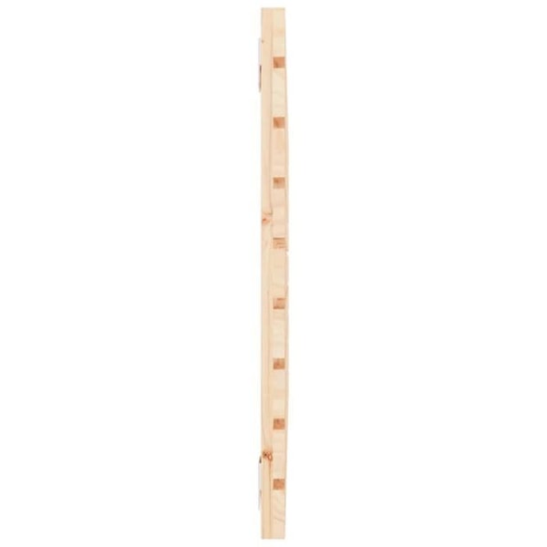 Hovedgærde til seng, soveværelse, væghængt møbel, paletstil, 96 x 3 x 63, massiv fyrretræ. naturligt trä