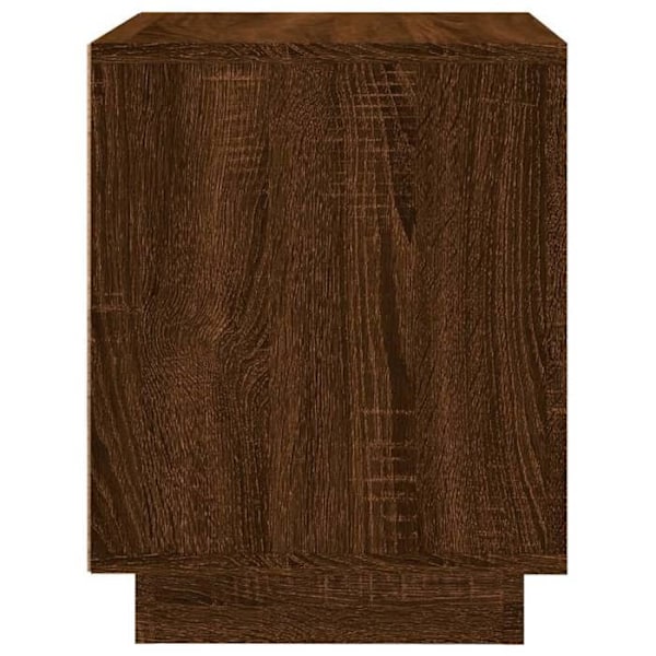Set av 2 nattbord med fack med dörr 44 x 35 x 45cm ingenjörsträbrun DEC035866 kastanj