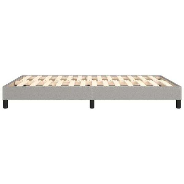 Sängbotten med trälameller på ben, sängram 140x190 cm, ljusgrått tyg TDL0207198 Ljusgrått