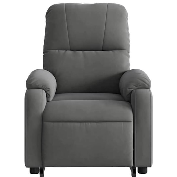 Stol med avkopplingsfunktion, bekväm stoppning, elektrisk lyftfunktion i grå mikrofiber DEC027962 Grå
