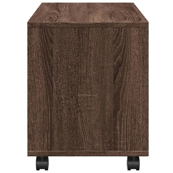 Möbel på hjul 72 x 33 x 42,5 cm i brun ingenjörsträ DEC031379 kastanj