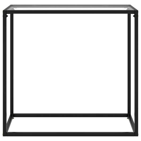 Konsolbord praktisk til en organiseret entré 80 x 35 x 75 cm hærdet klart glas og stål DEC032277 Guld