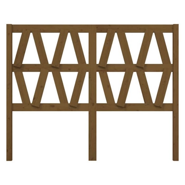 Sänggavel - Massivt trä - Ljusbrun - 146x100 cm - Modern stil - Design Ljusbrun
