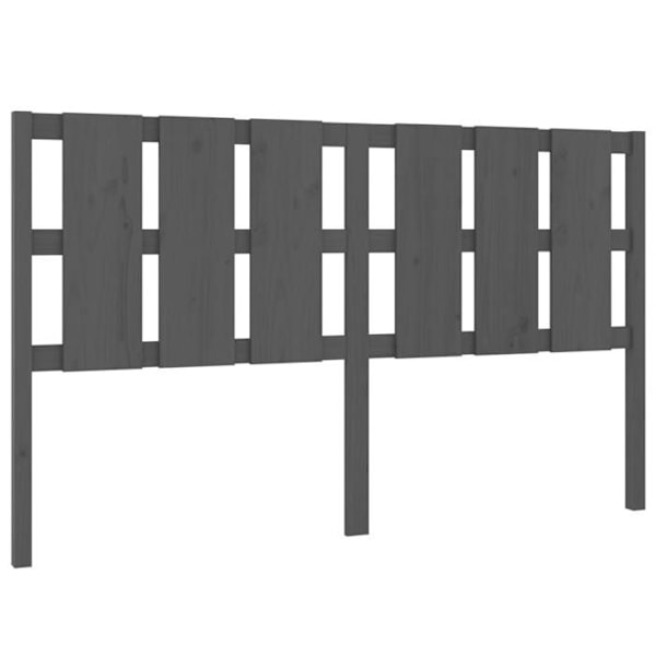 Sänggavel tillbehör sovrum möbel 165,5 x 4 x 100 grått furu