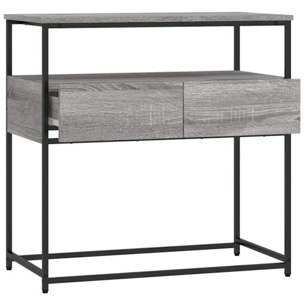 Elegant design konsolbord för entré med lådor 75 x 40 x 75 cm av ingenjörsträ gris DEC032248 kastanj