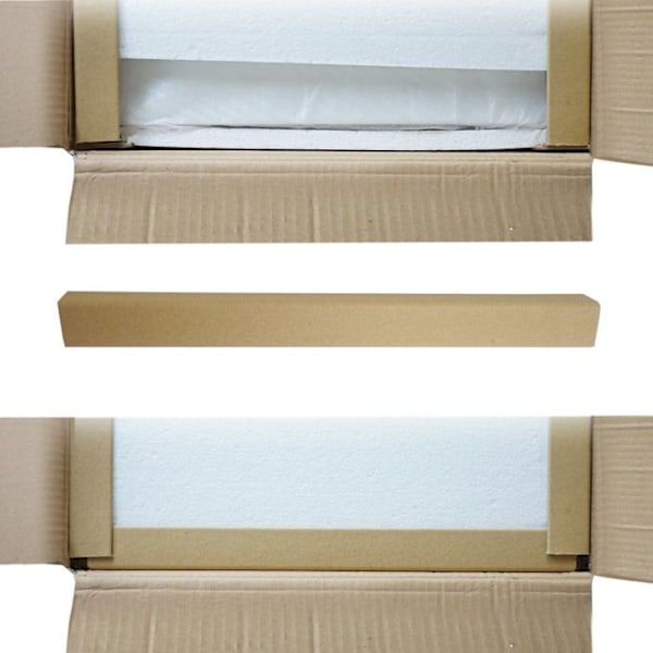 Sängbord i retrodesign med lådor 59x40x30cm i vitt trä 04_0002894 Vit