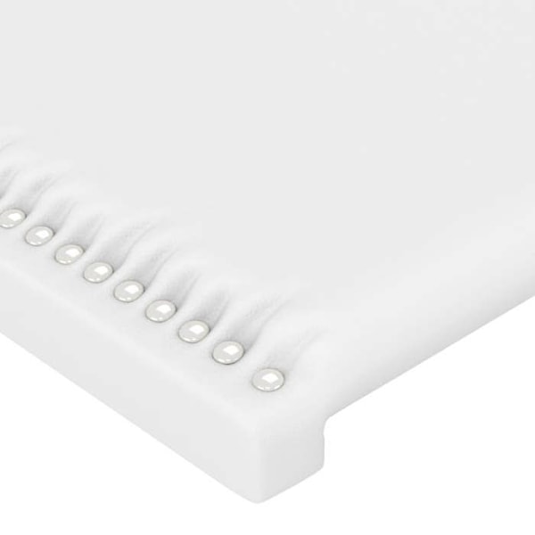 Hovedgærde til seng, soveværelse, møbel med sidekant 83 x 23 x 118/128 cm, syntetisk hvid TDL0205773