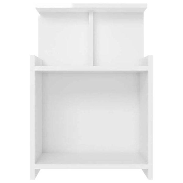 Natskab med 3 åbne hylder 40 x 35 x 60 cm hvidt spånplade DEC033475 Vit