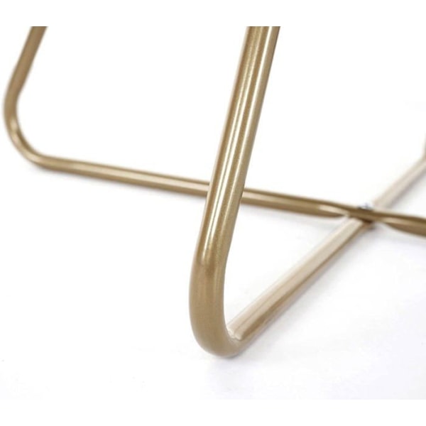 Stol - Design - Retro - Sort Velour - Metalben - 1 Plads Svart