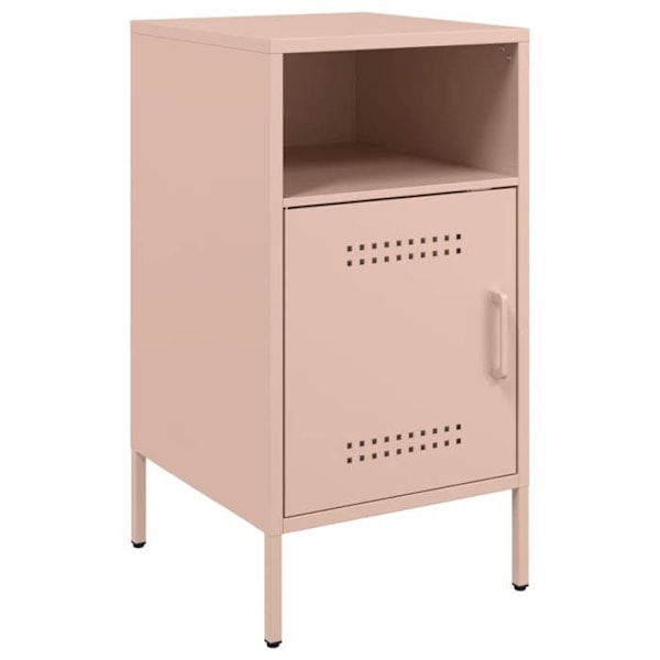 Yöpyöri, jossa on 2 lokeroa 36 x 39 x 68 cm ruusukulta DEC034566 Rosa