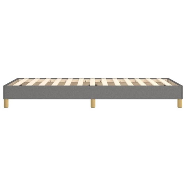 Sängbotten med ribbor på ben sängram 100x200 cm mörkgrå tyg TDL0207152 Mörkgrå