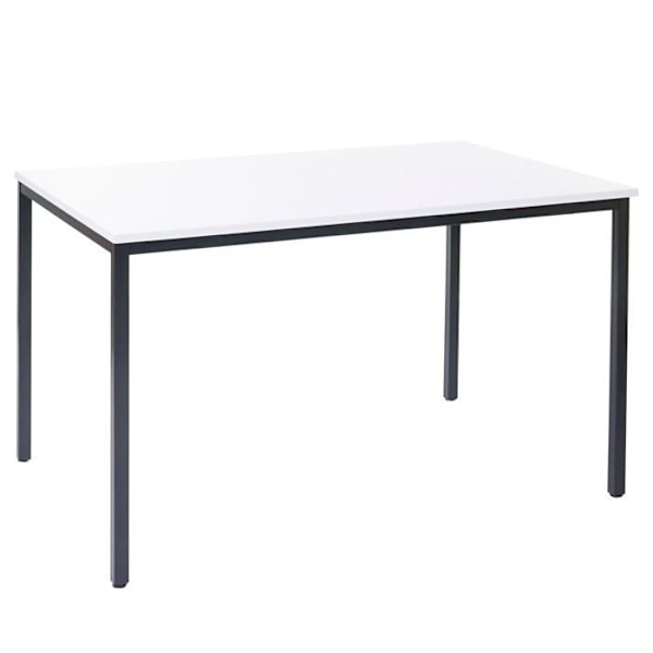 Konferenssipöytä 120 x 80 MDF valkoinen
