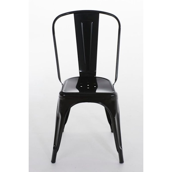 Stapelbar stol industriell stil fabriks svart metall