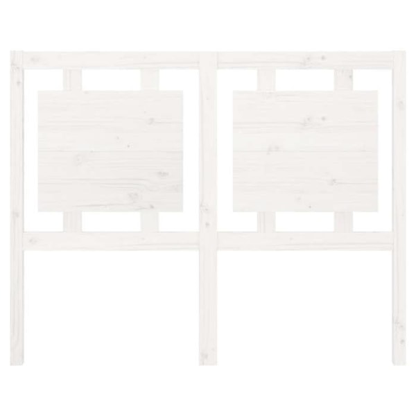 Hovedgærde - Fyrretræ - 125,5 x 4 x 100 cm - Hvid farve - Moderne design - Rustik charme Vit