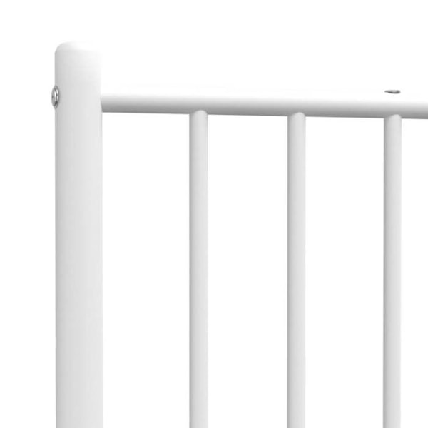 Sänggavel tillbehör sovrum möbel 80 cm metall vit TDL0202456