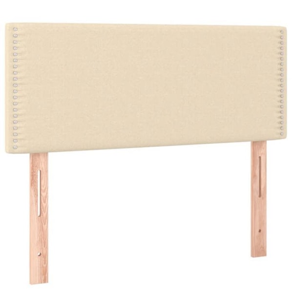 Sengegavl - Creme - 100x5x78/88 cm - LED - Moderne - Design Grädde