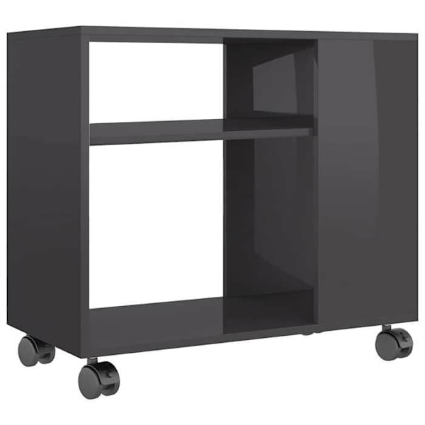 Konsolbord med hjul 70 x 35 x 55 cm grå ingeniørtræ DEC032447 kastanj