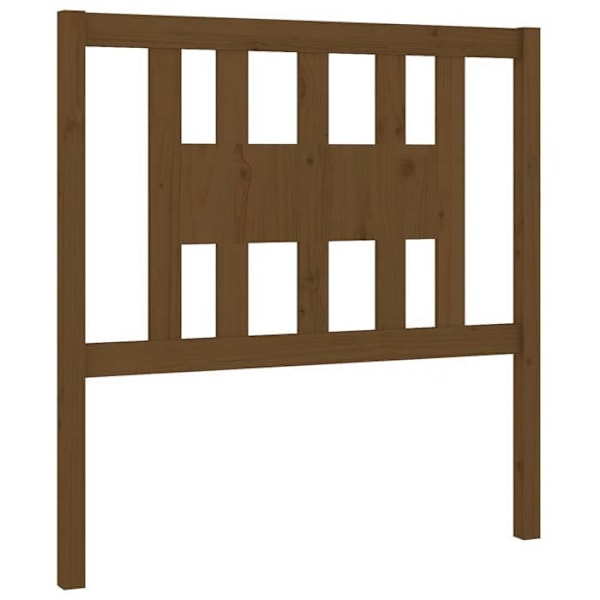 Hovedgærde til soveværelse møbel 96 x 4 x 100 cm massivt træ lys brun TDL0202813