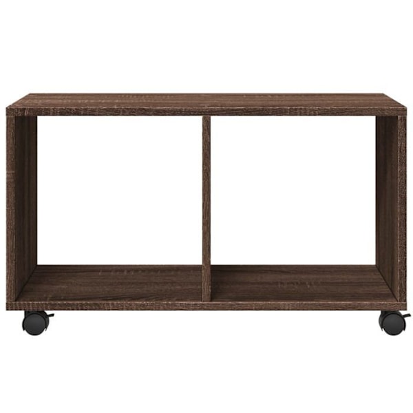 Möbel på hjul 72 x 33 x 42,5 cm i brun ingenjörsträ DEC031379 kastanj